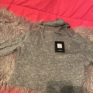 Fashion Nova wanderlust crop top hoodie shirt